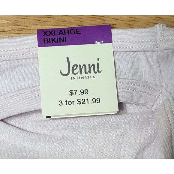 Jenni Women's Bikini Panty Lavender Fog Light Purple Underwear Size XXL - Picture 7 of 7